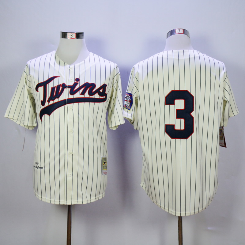 Men Minnesota Twins 3 Killebrew Cream Throwback 1969 MLB Jerseys